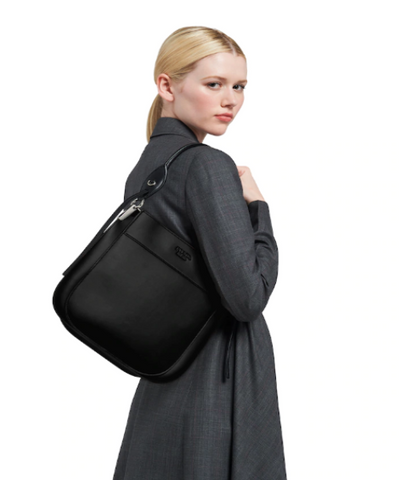 Prada Margit Leather Shoulder Bag Black