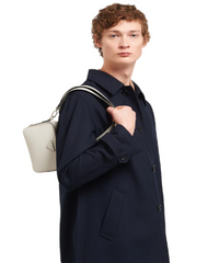 Prada Brique Saffiano Leather Bag White