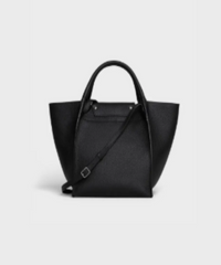 Celine Small Big Bag With Long Strap In Supple Grained Calfskin Black