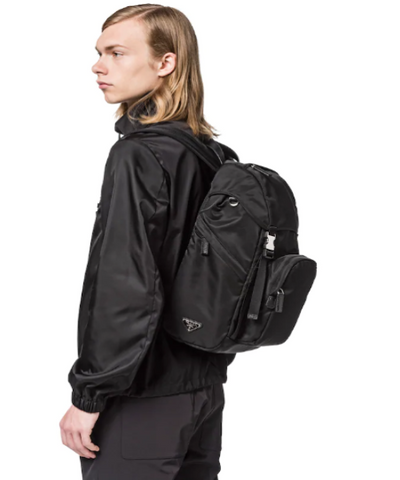 Prada Technical Fabric Backpack Black