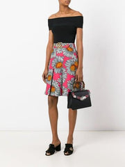 Gucci Lilith Leather Top Handle Bag Black