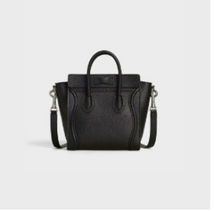 Celine Nano Luggage Tote Black