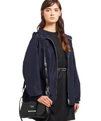 Prada Sidonie Leather Shoulder Bag Black