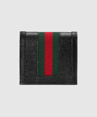 Gucci Ophidia Leather Card Case Wallet Black