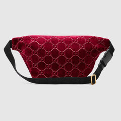 GG Velvet Belt Bag Red