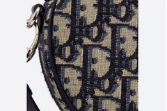 Baby Ball Bag Blue Dior Oblique Jacquard Canvas
