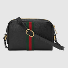 Gucci Ophidia Leather Mini Bag Black