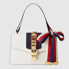 Gucci Sylvie Small Shoulder Bag Off-White