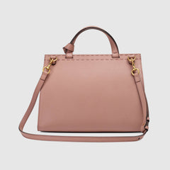 Gucci GG Marmont Small Top Handle Bag Lightweight Leather Dusty Pink