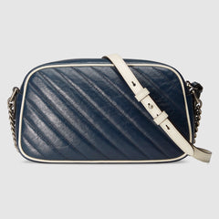 Gucci GG Marmont Matelassé Shoulder Bag Blue