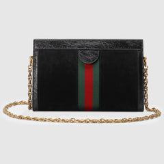Gucci Ophidia Suede Small Shoulder Bag Black