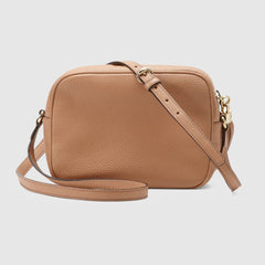 Gucci Soho Small Leather Disco Bag Rose Beige