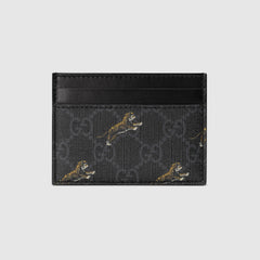 Gucci GG Card Case with Tiger Print