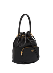 Prada Duet Leather Shoulder Bag