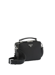 Prada Brique Saffiano Leather Bag Black