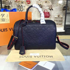 LV Speedy Bandouliere 30 Monogram Empreinte Leather Noir