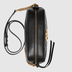 Gucci GG Marmont Small Matelassé Shoulder Bag Black