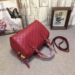 Gucci Signature Small Top Handle Bag Red