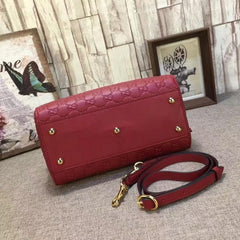 Gucci Signature Small Top Handle Bag Red