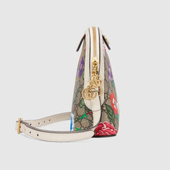 Gucci Ophidia GG Flora Small Shoulder Bag GG Supreme White