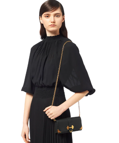 Prada Cahier Saffiano Leather Wallet Large Black