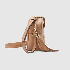 Gucci Soho Small Leather Disco Bag Rose Beige