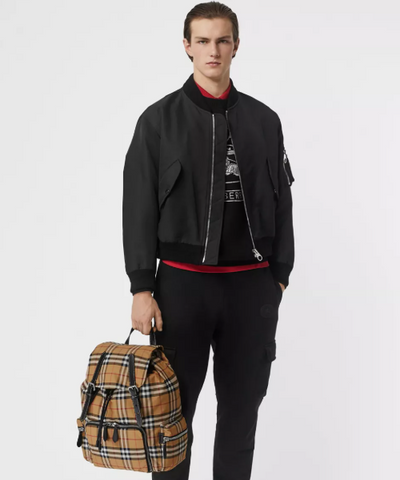 Burberry The Medium Rucksack in Vintage Check Nylon