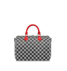 LV Speedy Bandouliere Damier 30 Black/White