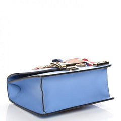 Gucci Sylvie Leather Mini Chain Bag Light Blue