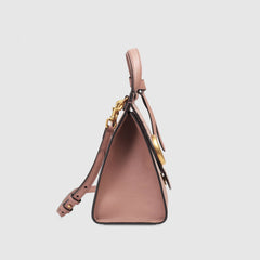 Gucci GG Marmont Small Top Handle Bag Lightweight Leather Dusty Pink