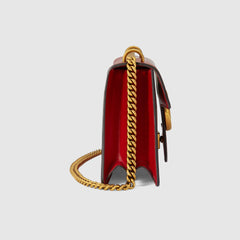 Gucci GG Marmont Leather Shoulder Bag Red