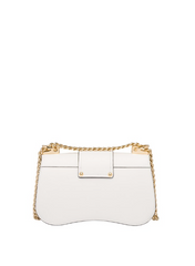 Prada Sidonie Leather Shoulder Bag White