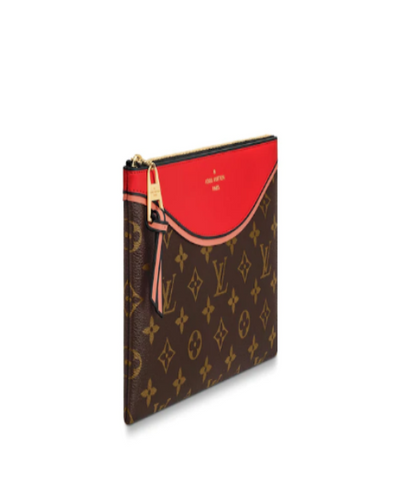 LV Pochette Tuileries Monogram Canvas Kabuki Red