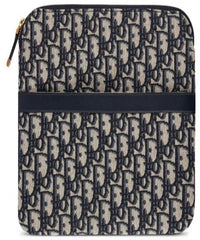 Dior Travel Kit In Blue Oblique Canvas