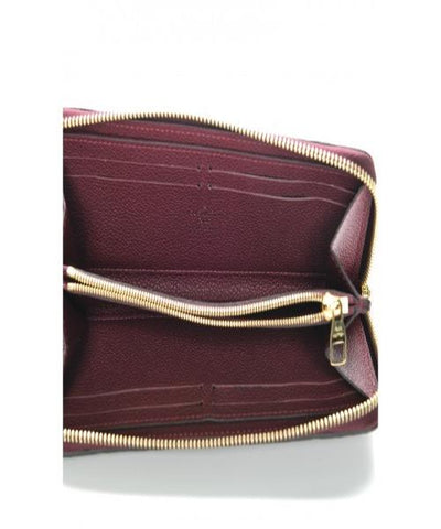 LV Clémence Wallet Monogram Empreinte Leather Raisin