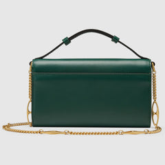 Gucci Zumi Dark Green Smooth Leather Mini Bag