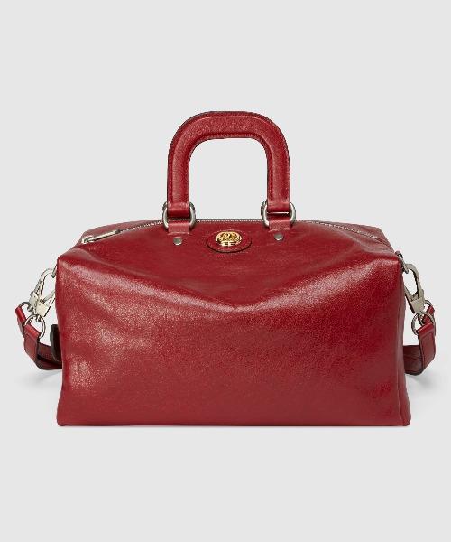 Gucci Soft Leather Backpack Red