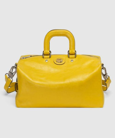 Gucci Soft Leather Backpack Yellow