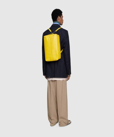 Gucci Soft Leather Backpack Yellow