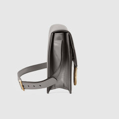 Gucci Small Leather Shoulder Bag Dusty Grey