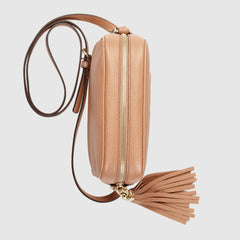 Gucci Soho Small Leather Disco Bag Rose Beige