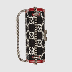 Gucci Dionysus GG Tweed Small Shoulder Bag White/Black