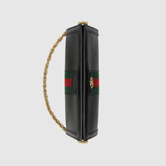 Gucci Ophidia Leather Small Shoulder Bag Black