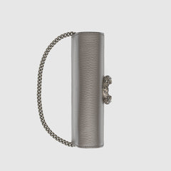Gucci Dionysus Leather Super Mini Bag Grey