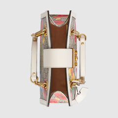 Gucci Padlock Small Shoulder Bag White Flora