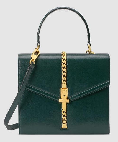 Gucci Sylvie 1969 Small Top Handle Bag Green