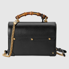 Gucci Padlock Small Bamboo Shoulder Bag Black