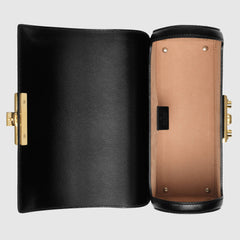Gucci Padlock Small Bamboo Shoulder Bag Black