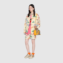 Gucci Padlock GG Flora Small Bamboo Shoulder Bag