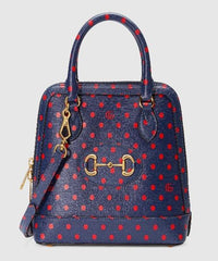 Gucci 1955 Horsebit Small Top Handle Bag Blue